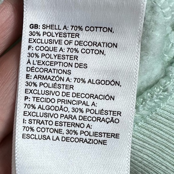 THE NORTH FACE Light Green Logo Hooded Sweatshirt - Picture 5 of 6